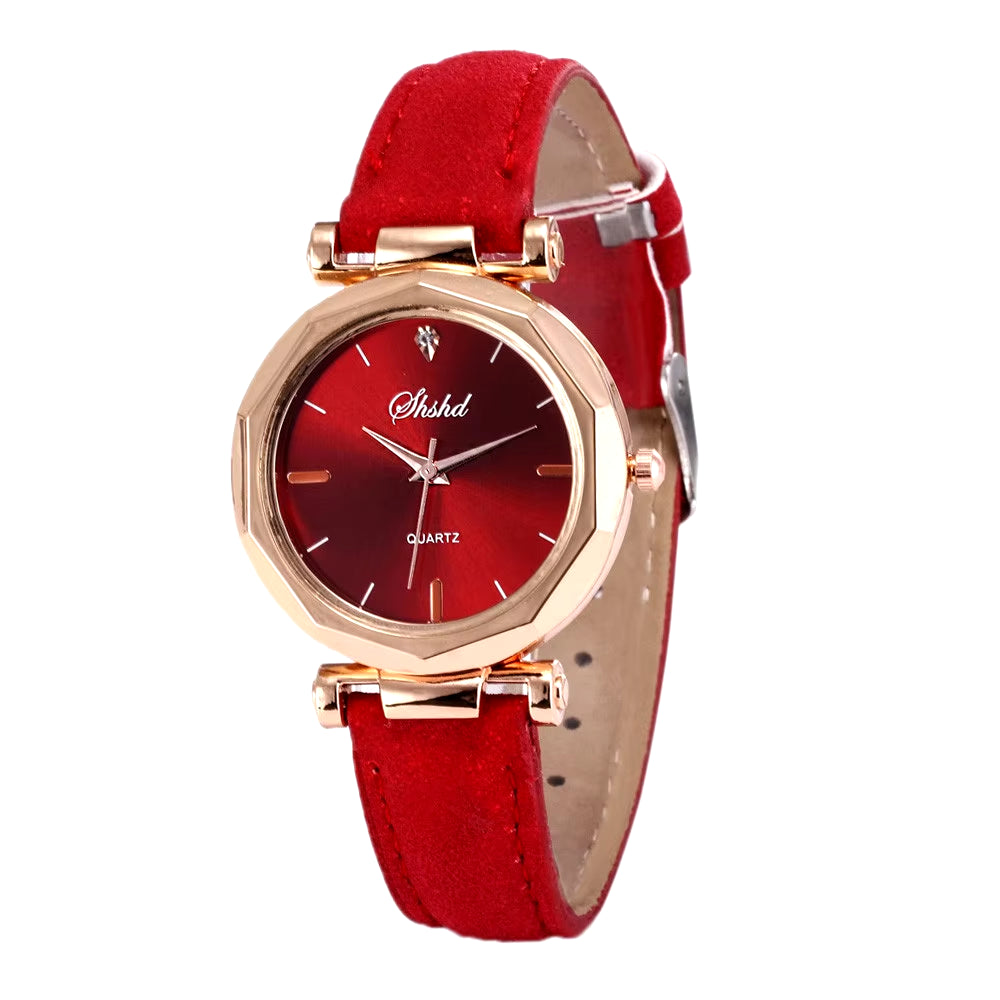 Fashion Women Watch Leather Strap Casual Watches Female round Dial Ladies Quartz Wristwatch Clock Gift Montres Femmes Reloj