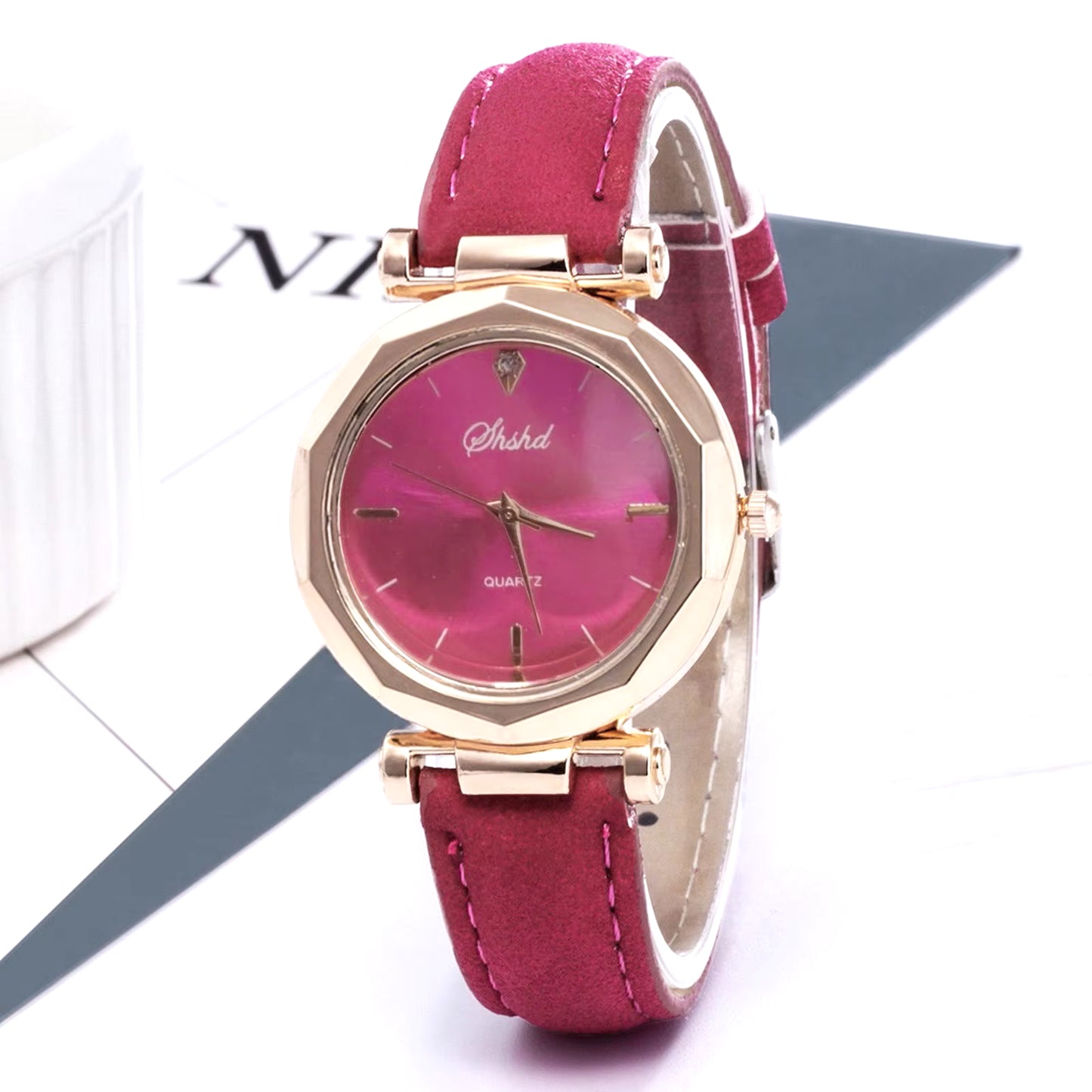 Fashion Women Watch Leather Strap Casual Watches Female round Dial Ladies Quartz Wristwatch Clock Gift Montres Femmes Reloj