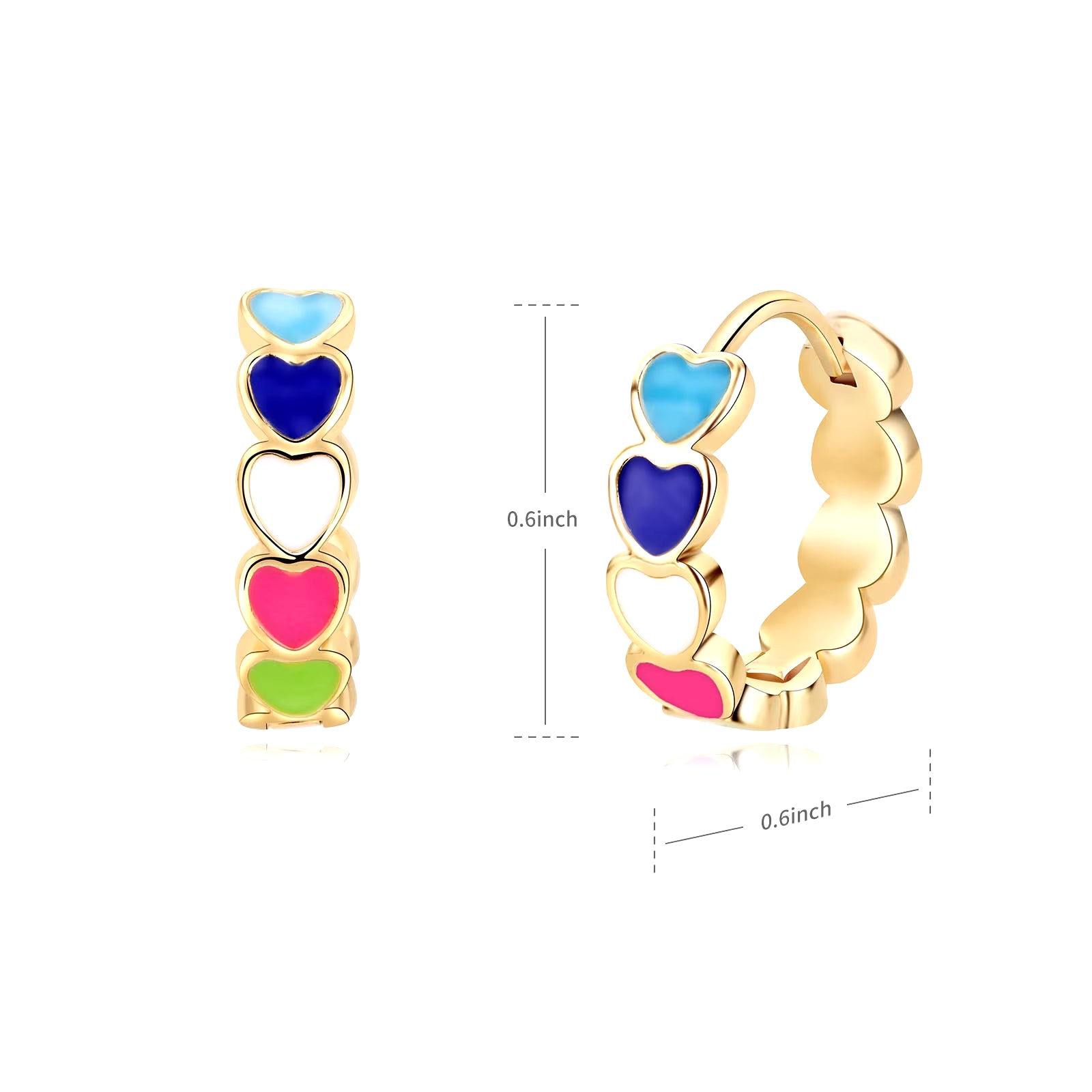 Gold Plated Chunky Earrings for Women 2024 Trending Stainless Steel Hoop Earrings New in Waterproof Piercing Ear Jewelry Aretes