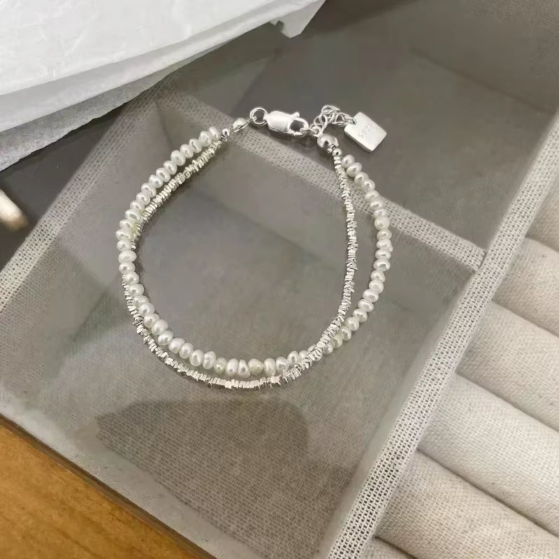 Elegant 925 Sterling Silver Zircon Charm Bracelet for Women - Sparkling Delicate Jewelry Gift for Sweet Girls