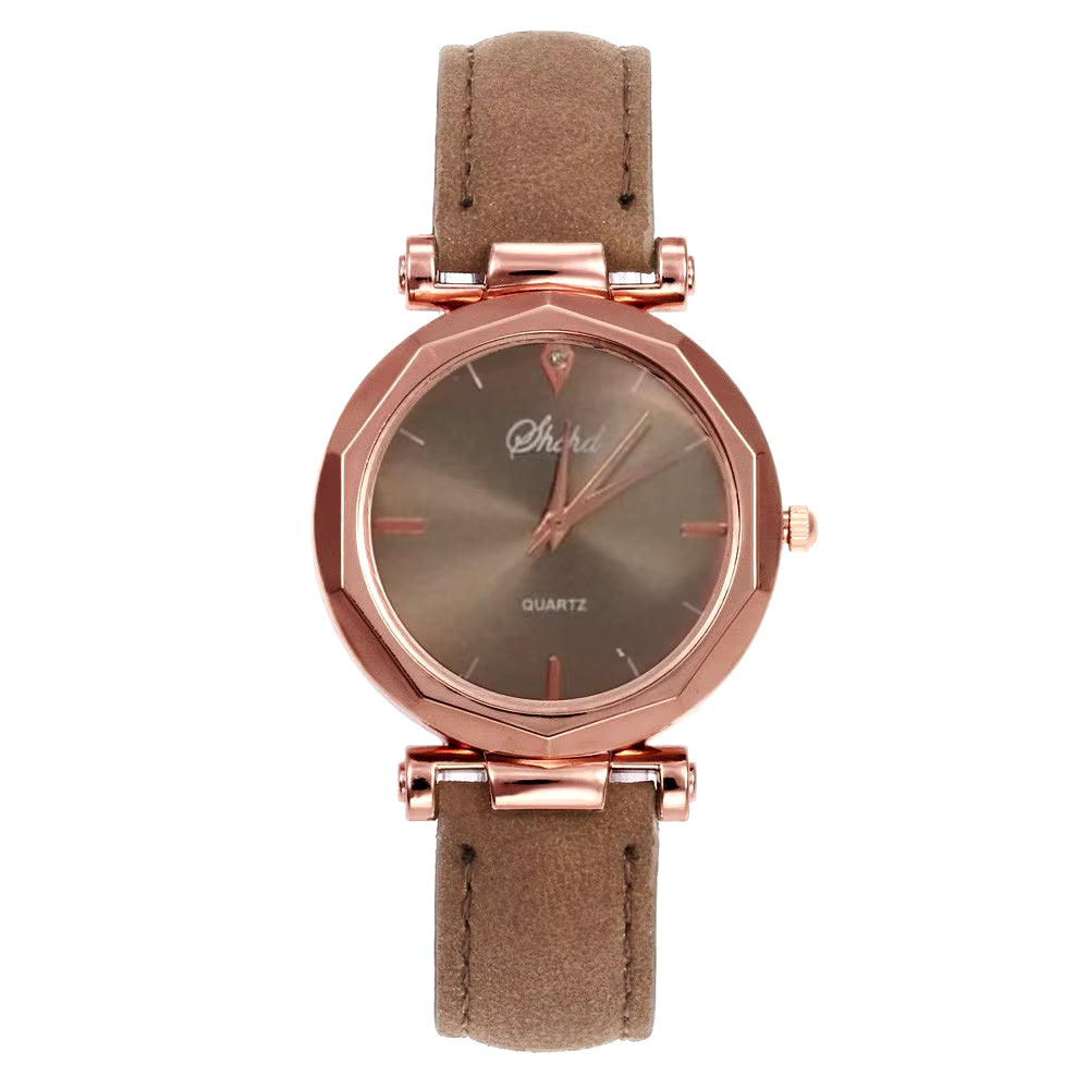 Fashion Women Watch Leather Strap Casual Watches Female round Dial Ladies Quartz Wristwatch Clock Gift Montres Femmes Reloj