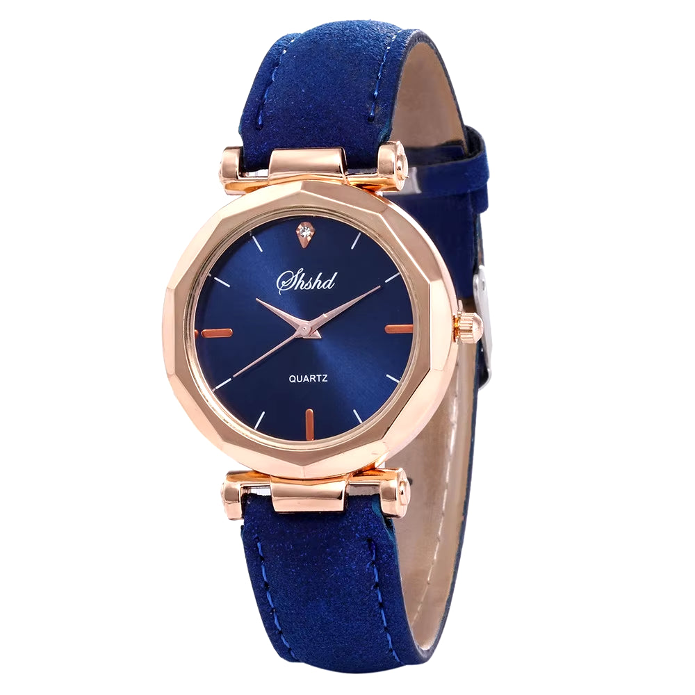 Fashion Women Watch Leather Strap Casual Watches Female round Dial Ladies Quartz Wristwatch Clock Gift Montres Femmes Reloj